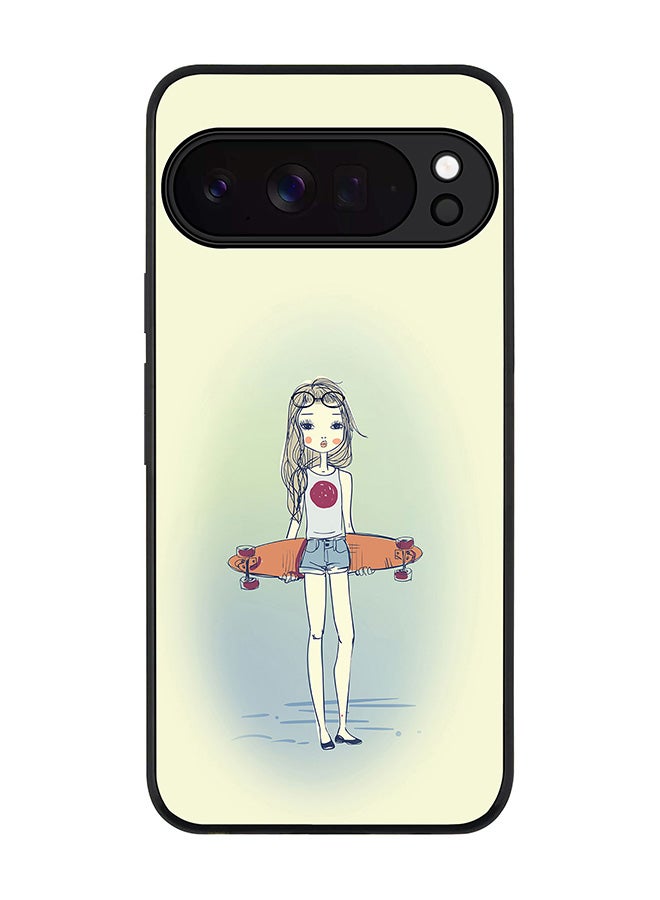 For Google Pixel 10 Pro XL Case,Slim fit Camera Protection, Shockproof Thin Phone cover  - Skater Girl